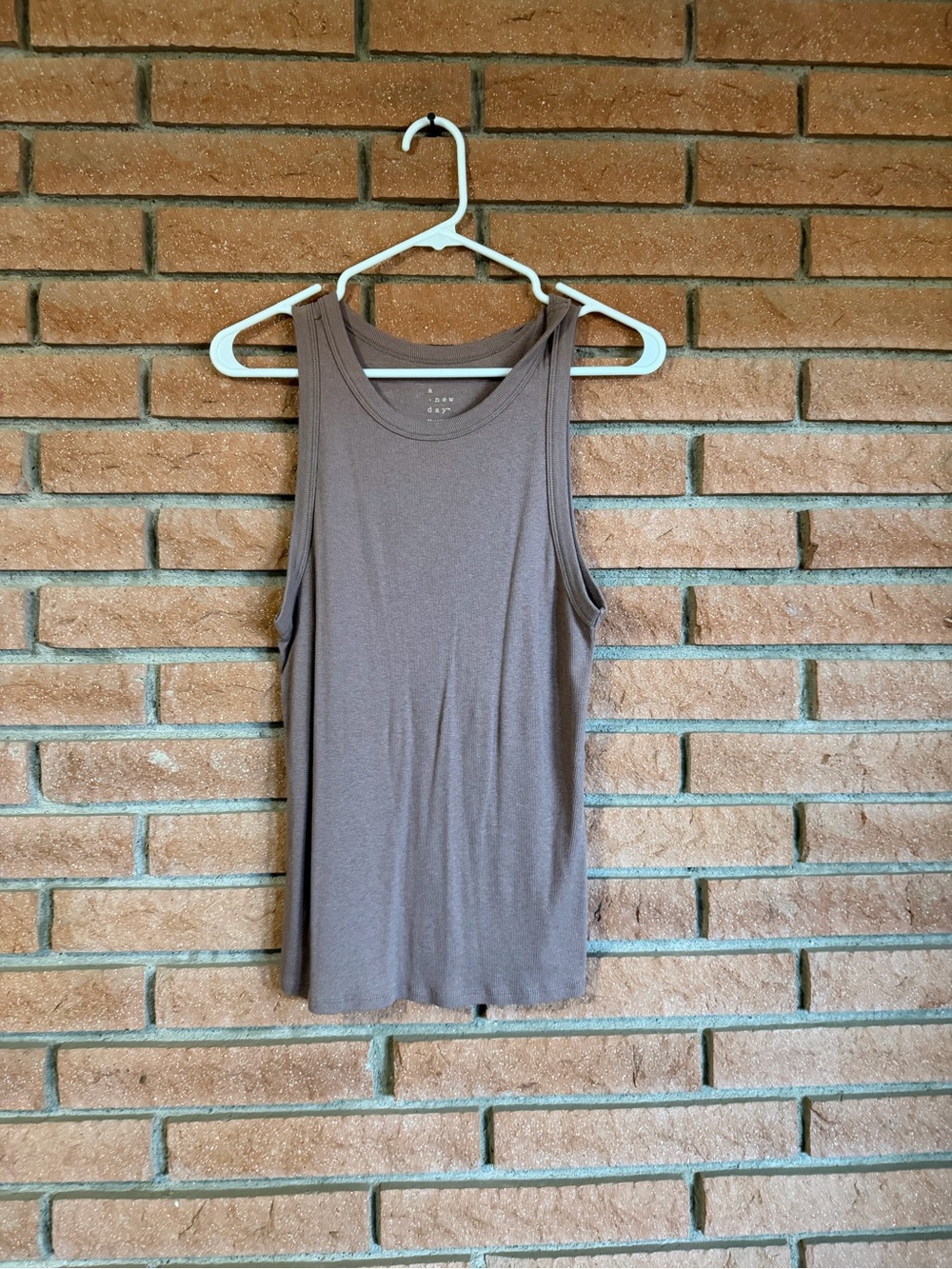 A new day tank top- light brown